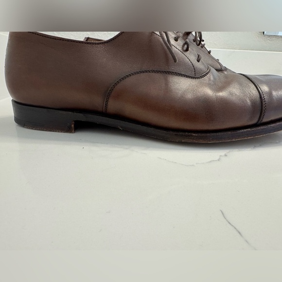 Men’s Crockett & Jones Audrey Brown Calf Leather Oxford Shoes- Size 10 main image 16